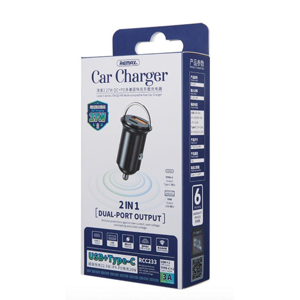 REMAX Car Charger 27W