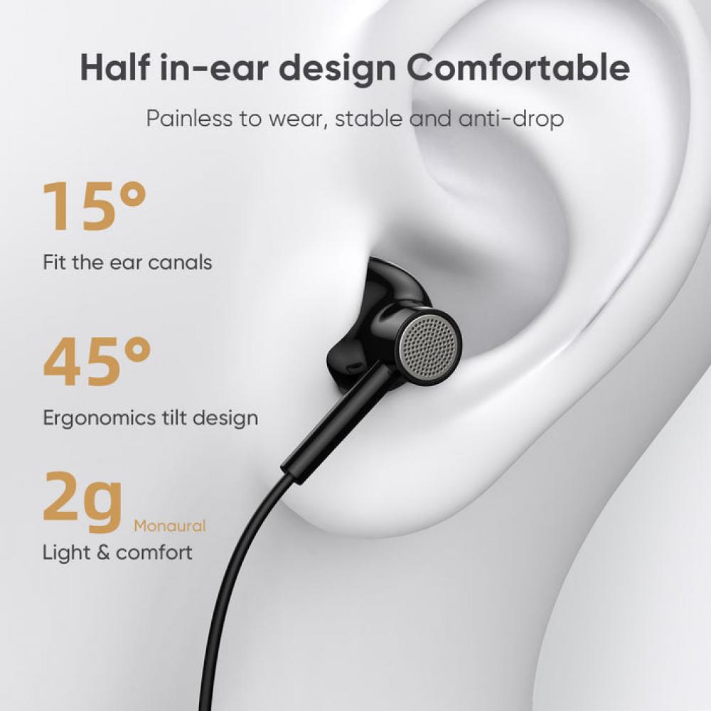 سماعات Joyroom USB-C باللون الأسود