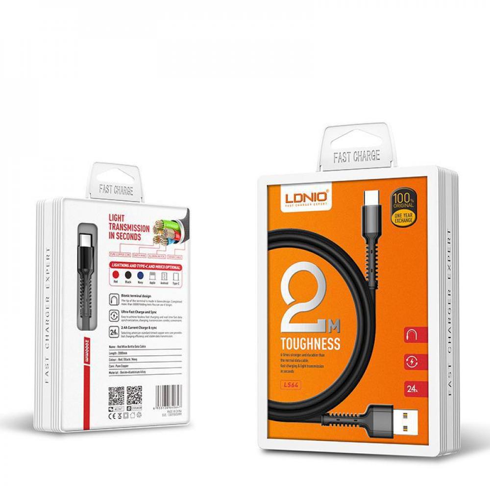 كابل LDNIO USB Type C