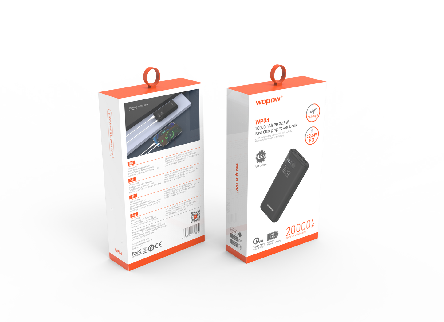 WOPOW WP04 Power Bank 20.000 mAh