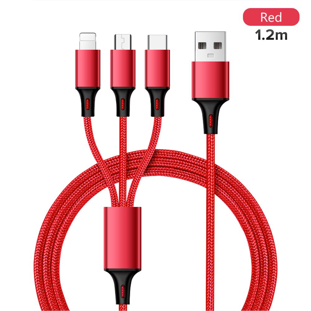 Wopow cable 3 in 1 Type-c Micro Ligiting