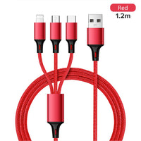 Wopow cable 3 in 1 Type-c Micro Ligiting